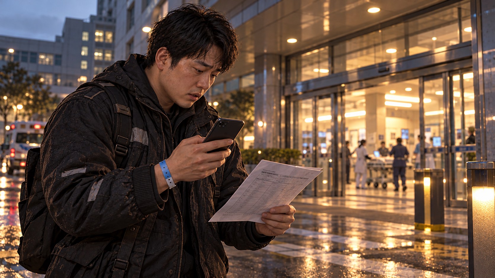 13화 다시 확인하는 출입표 장면을 그린 AI 삽화