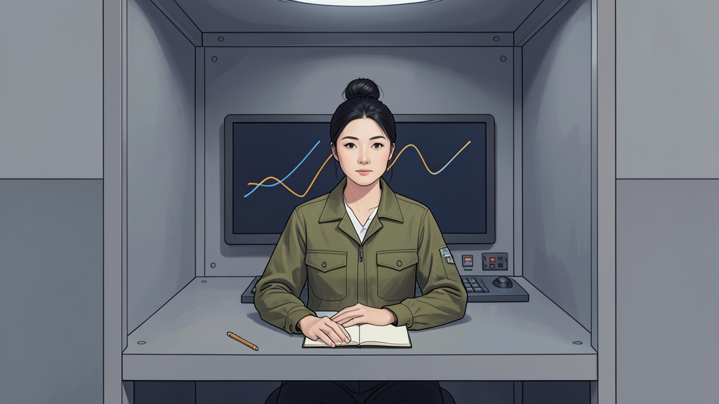 과학자가 국소 물층의 조건별 비교 기록을 확인한다